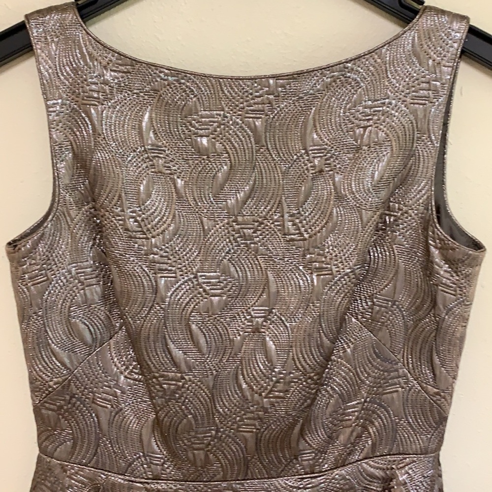Banana Republic Metallic Bronze Sheath Dress